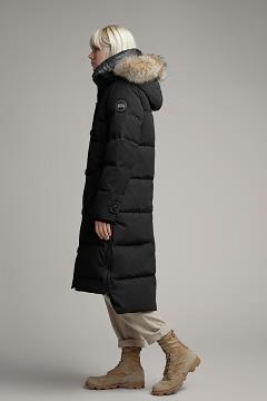 Chamarras Canada Goose Mujer Mexico - Aldridge Abrigos Black Label Negros HQ7295106